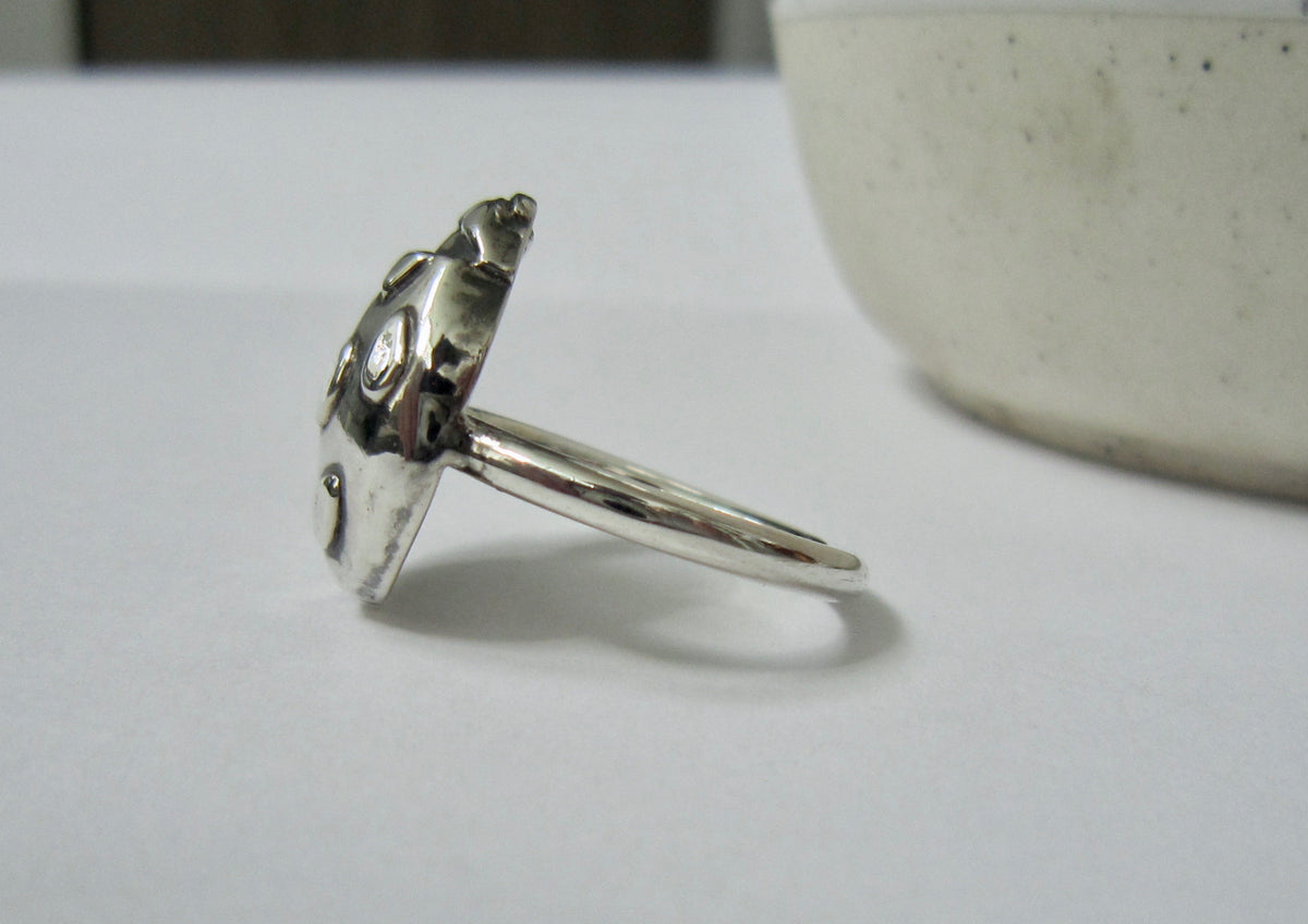 Lucy Ladybug Ring - Amanda Schoppel Art & Wax Carving