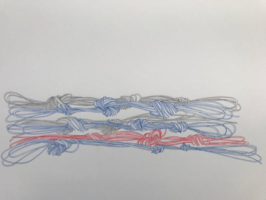 Blue and Red Knot