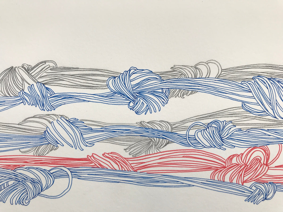 Blue and Red Knot