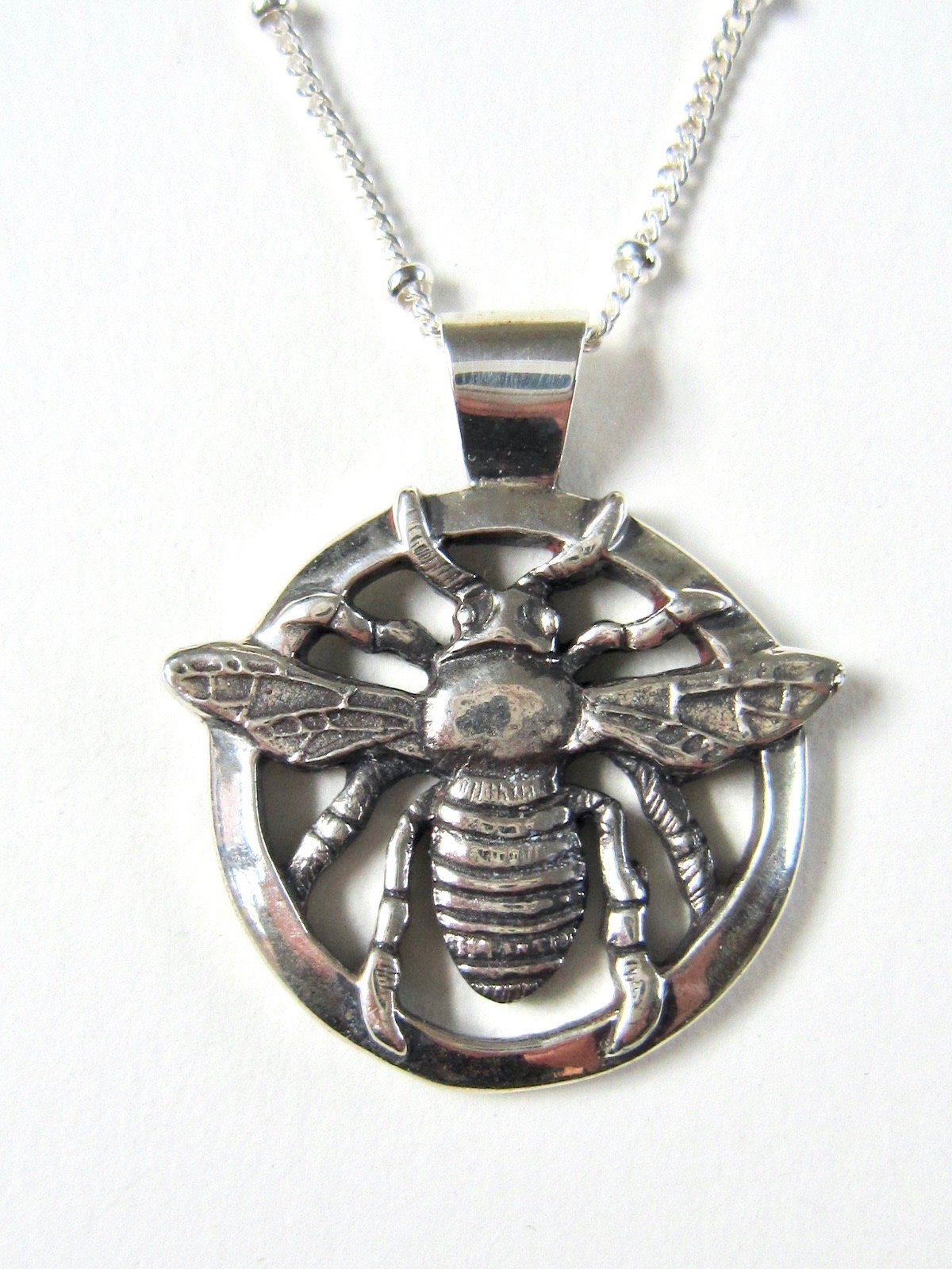 Bee Necklace - Amanda Schoppel Art & Wax Carving