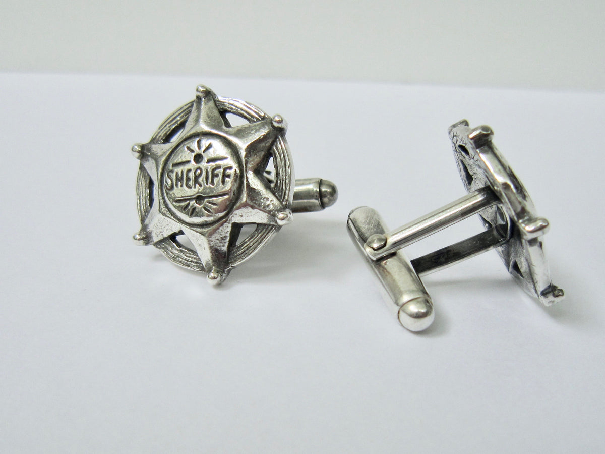 Sheriff Star Cuff Links