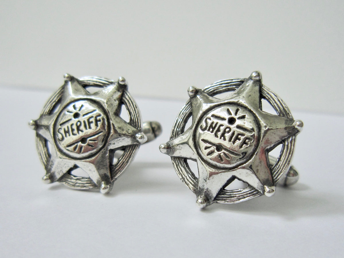 Sheriff Star Cuff Links