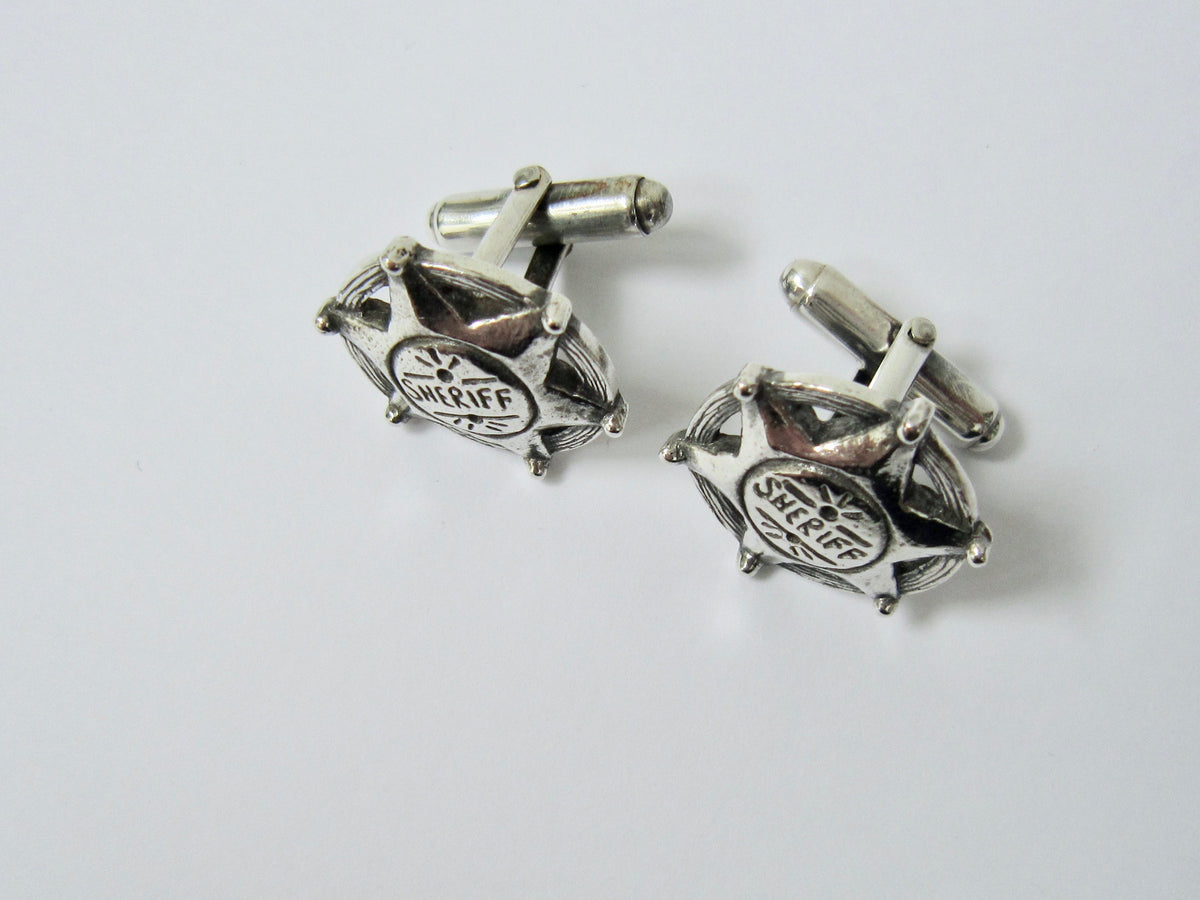 Sheriff Star Cuff Links