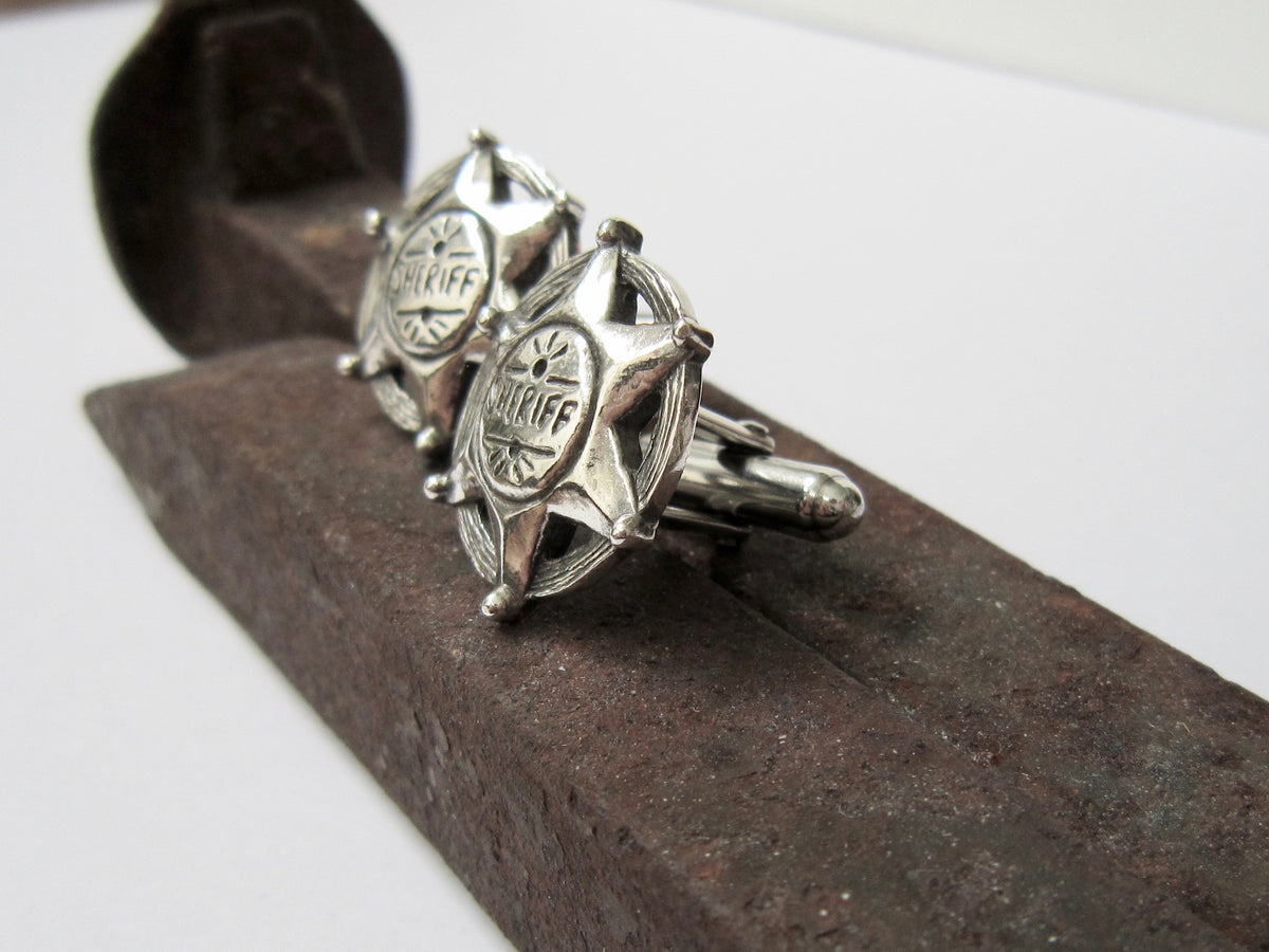 Sheriff Star Cuff Links