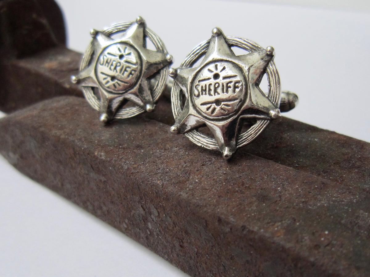 Sheriff Star Cuff Links