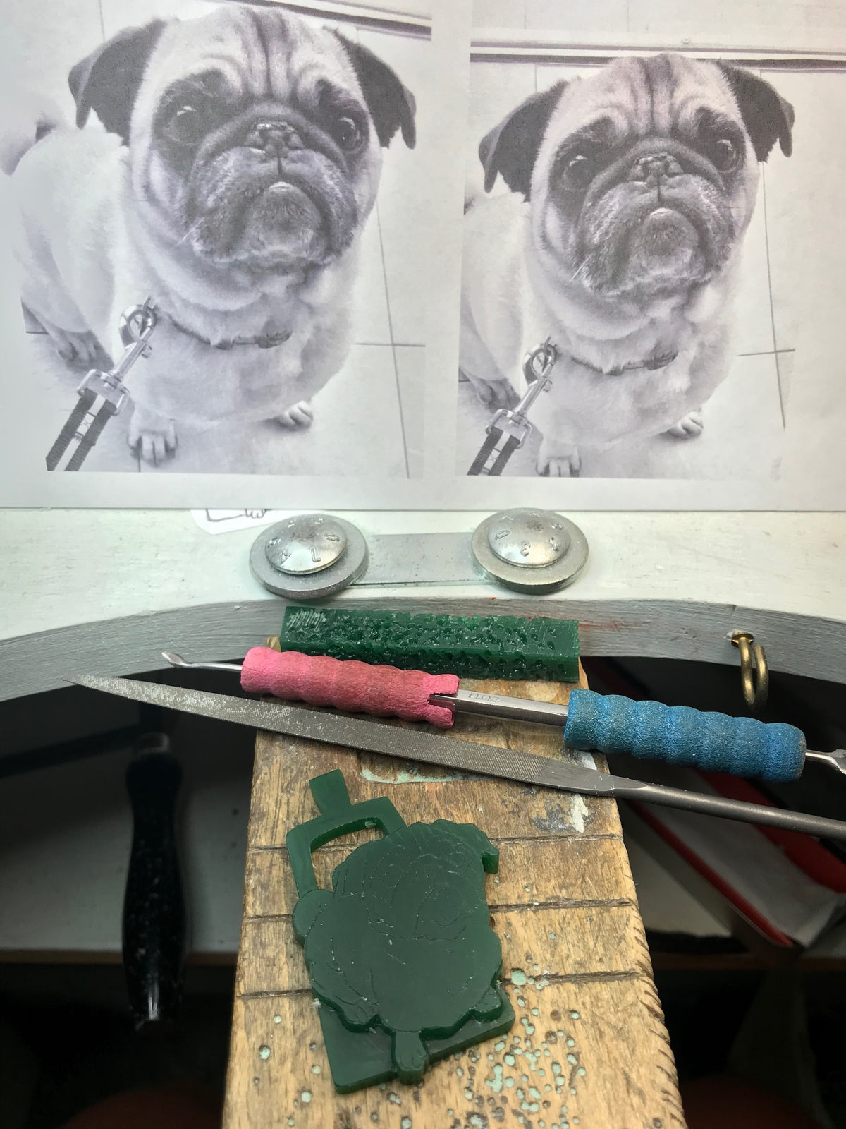 Pug Key Chain