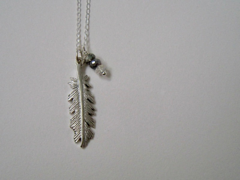 Silver Feather Necklace
