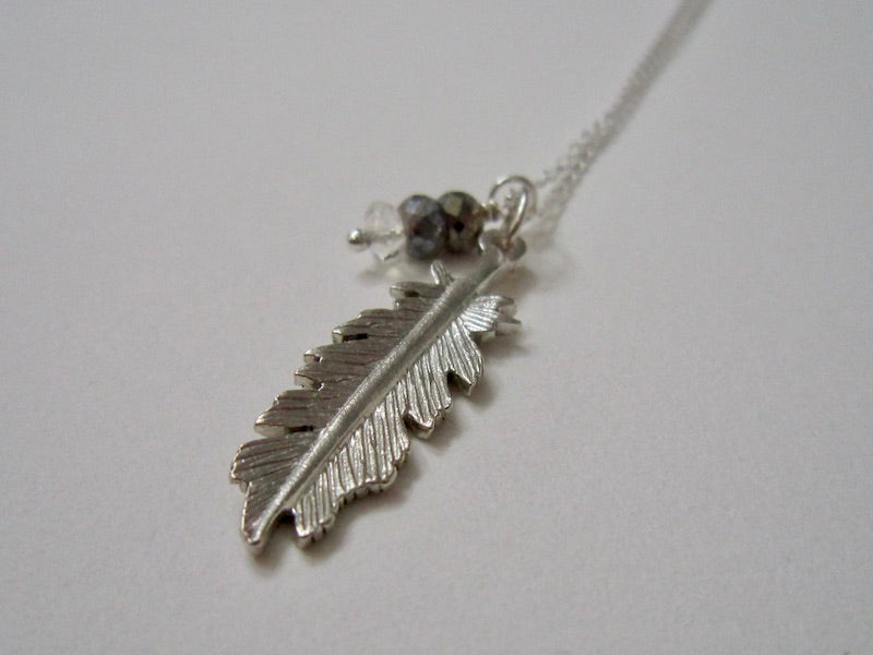 Silver Feather Necklace