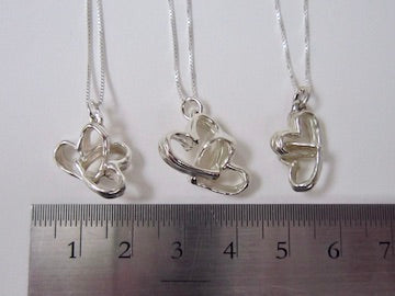 Intertwined Hearts - Layers of Love - Custom or ready to go pendants
