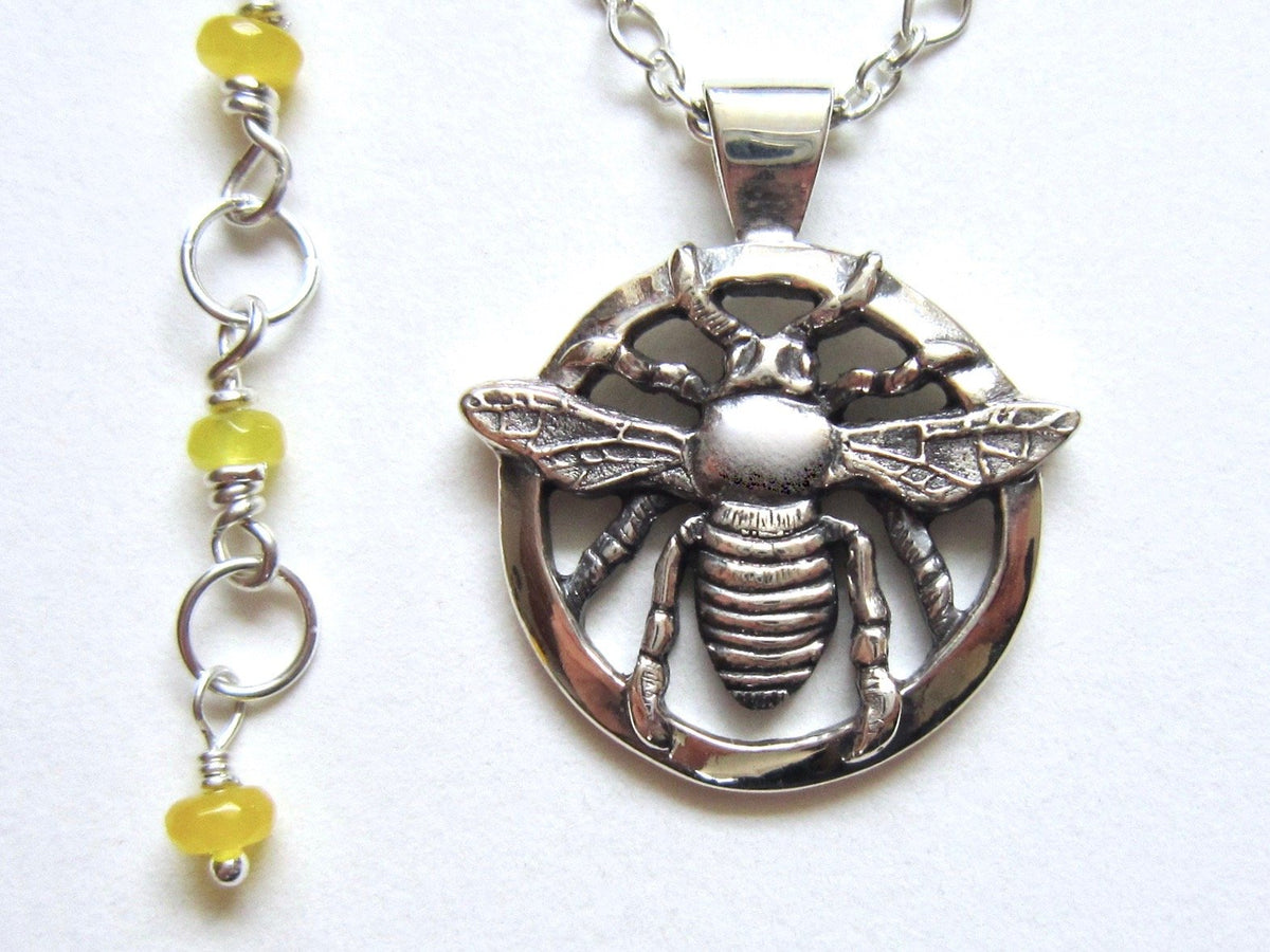 Bee Necklace - Amanda Schoppel Art & Wax Carving