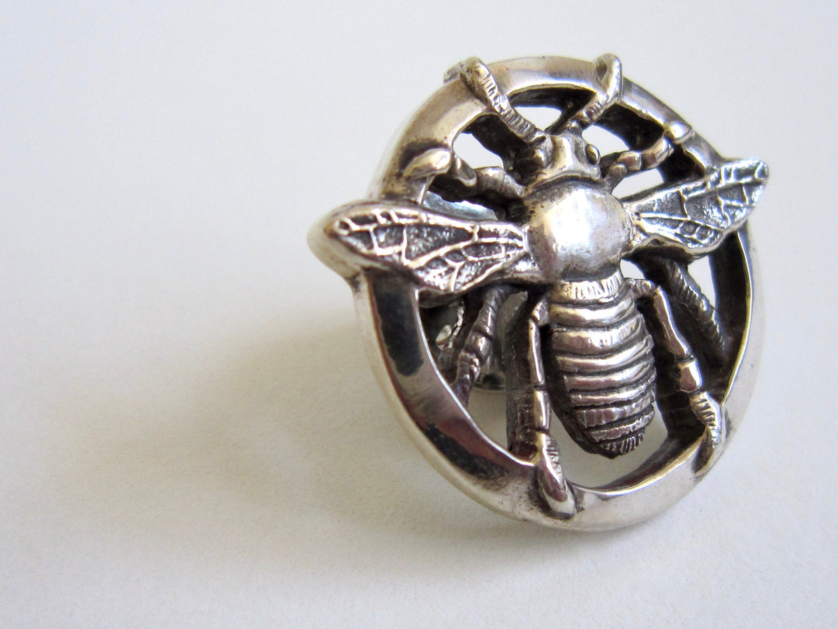 Bee Pin - Amanda Schoppel Art & Wax Carving