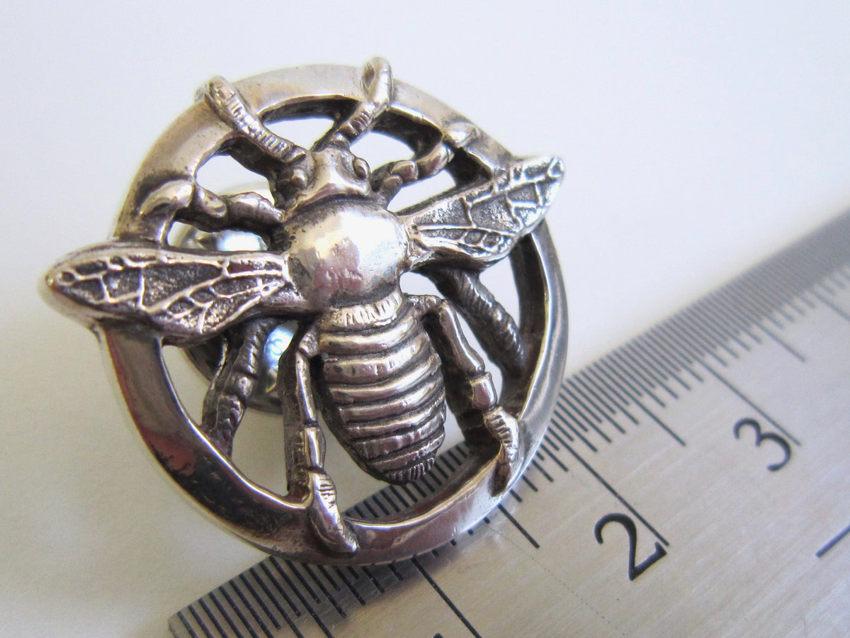 Bee Pin - Amanda Schoppel Art & Wax Carving