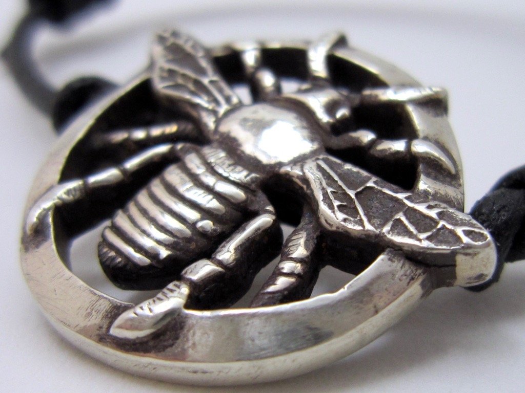 Adjustable Honey Bee Bracelet - Amanda Schoppel Art & Wax Carving