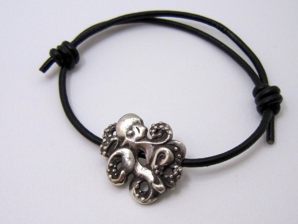 Adjustable Octopus Bracelet - Amanda Schoppel Art & Wax Carving