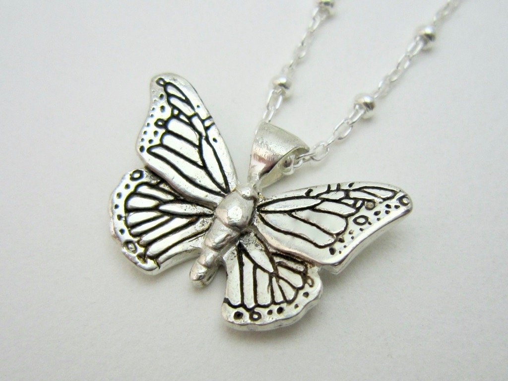 Butterfly Pendant - Amanda Schoppel Art & Wax Carving