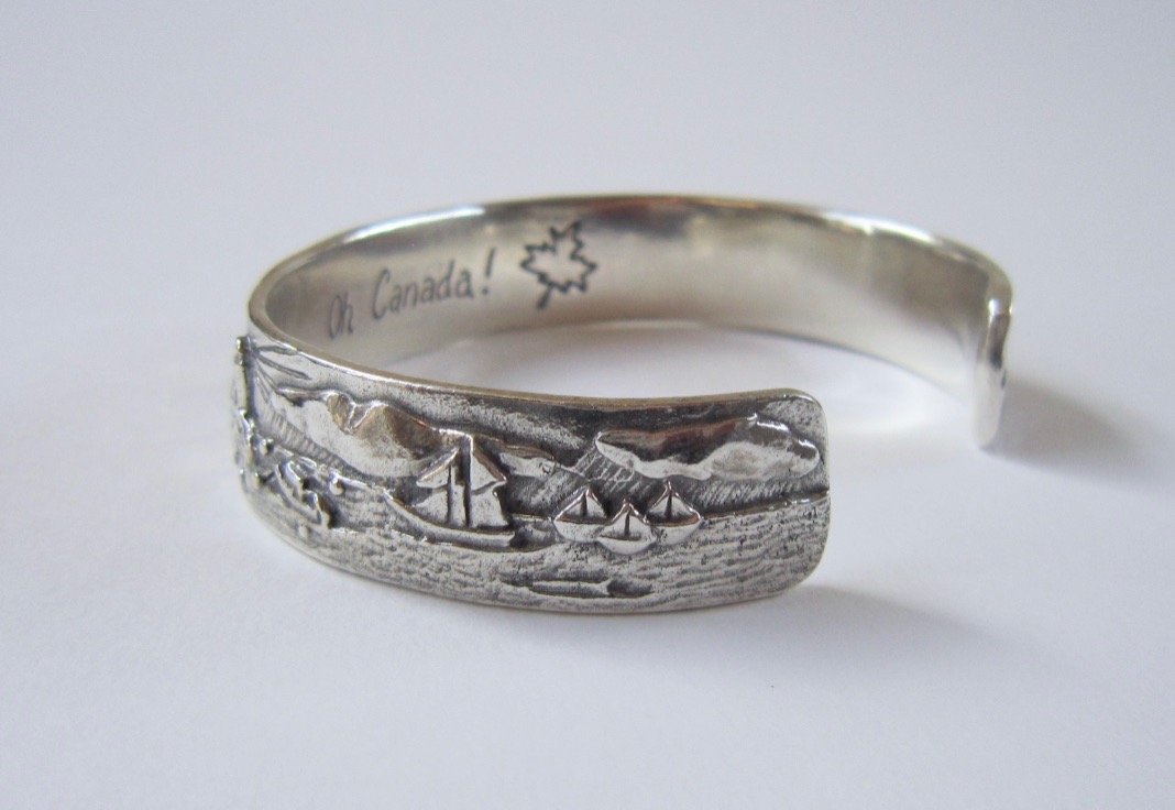 Oh Canada! Cuff Bracelet - Amanda Schoppel Art & Wax Carving