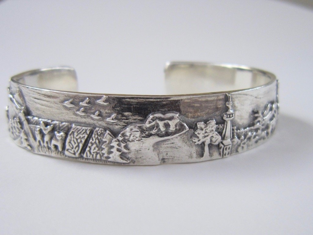 Oh Canada! Cuff Bracelet - Amanda Schoppel Art & Wax Carving