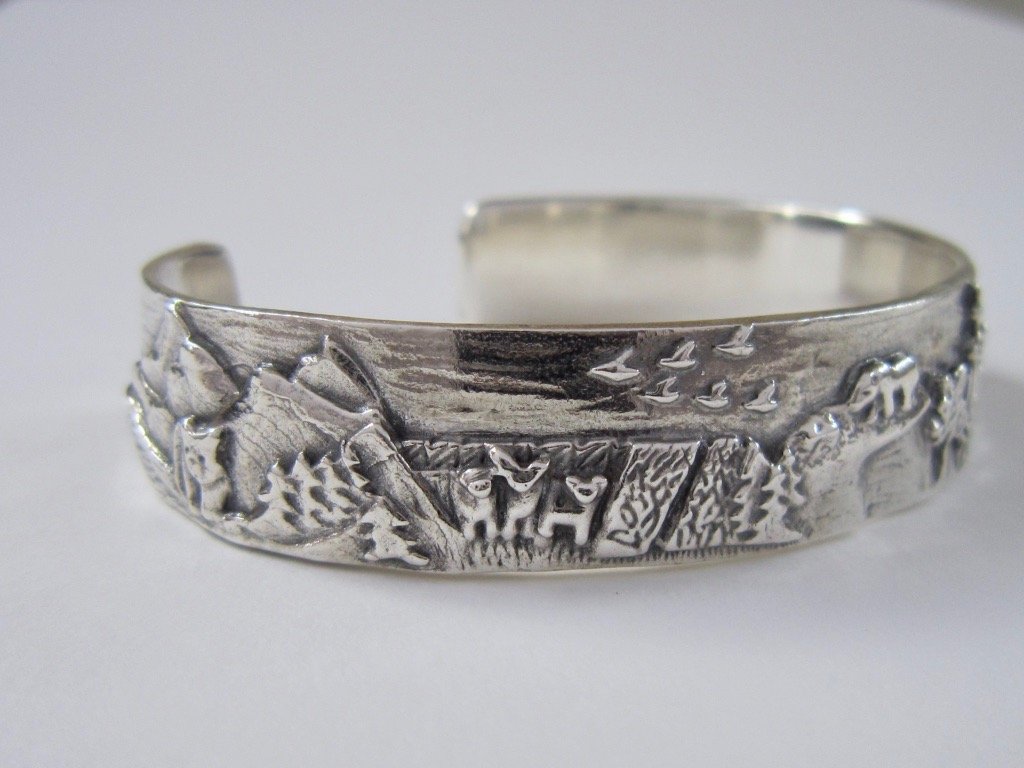 Oh Canada! Cuff Bracelet - Amanda Schoppel Art & Wax Carving