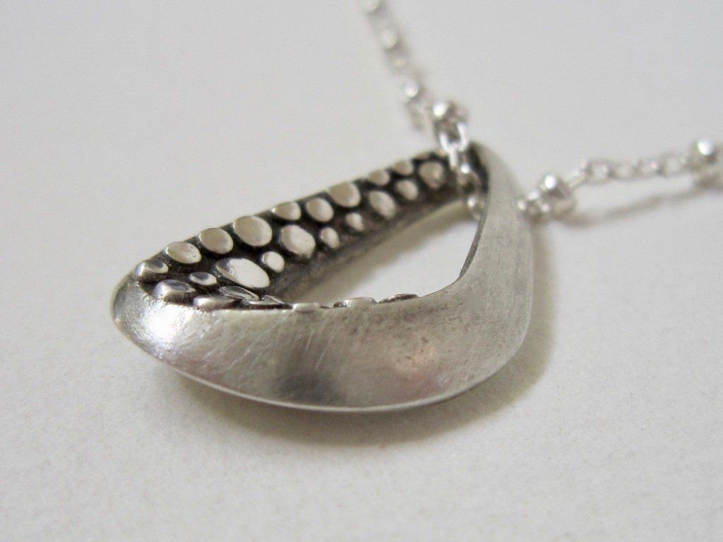 Polka Dot Infinity Pendant - Amanda Schoppel Art & Wax Carving