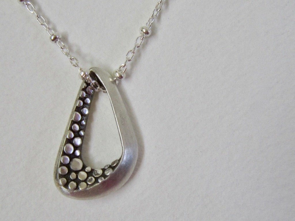 Polka Dot Infinity Pendant - Amanda Schoppel Art & Wax Carving