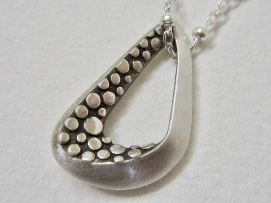 Polka Dot Infinity Pendant - Amanda Schoppel Art & Wax Carving