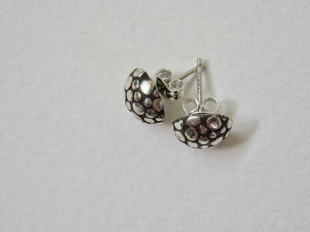 Polka Dot Stud Earrings - Amanda Schoppel Art & Wax Carving