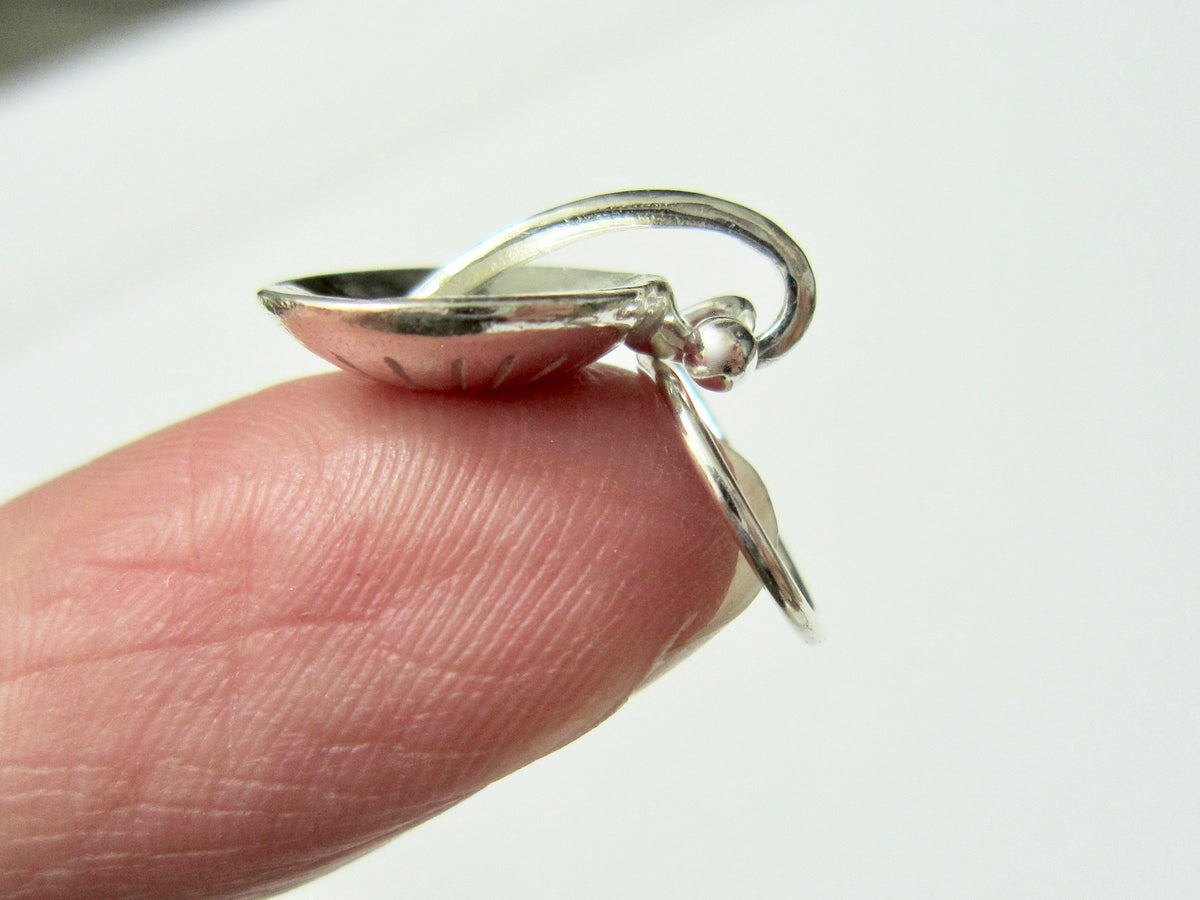 Silver Domed Earrings - Amanda Schoppel Art & Wax Carving