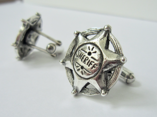Sheriff Star Cuff Links
